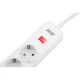 Сетевой фильтр питания 2E 5XSchuko, 3G1.5мм, 3USB-A, 2м, white (2E-SP515M2USBWH) - изображение 4