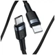 Дата кабель USB-C to Lightning 1.0m 18W 2.1A Cafule Black-Grey Baseus (CATLKLF-G1) - изображение 2