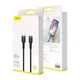 Дата кабель USB-C to Lightning 1.0m 18W 2.1A Cafule Black-Grey Baseus (CATLKLF-G1) - изображение 10