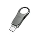 USB флеш накопичувач Silicon Power 128 GB DriveMobile C80 USB 3.1 + Type-C Silver (SP128GBUC3C80V1S) - зображення 3