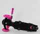 Самокат 5 в 1 с защитным бортиком Best Scooter S 8509 корзинка родительская ручка розово-бело-черный - изображение 6