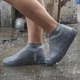 Чехлы-бахилы для обуви силиконовые Shoe Cover размер L (42-45) Серые - изображение 1