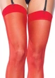 Прозорі панчохи під пояс Leg Avenue Sheer Stockings One Size Червоні - зображення 2