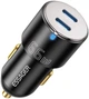 Зарядний пристрій Essager Dual Car Charger 66W Black (ECC2C-FF01) - зображення 1