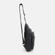 Сумка-слинг мужская кожаная Laras K104040bl Черная (ROZ6400175008) - изображение 5