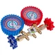 Манометрический коллектор 2- вентильный XM-R560G R-22 (R-12 R-502) + шланги 3шт.x1500mm - изображение 2