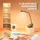 Настольная лампа аккумуляторная Glocusent Mini clip-on Book light 1600/3000/5000K 80h green - изображение 6