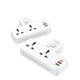 Настенный сетевой фильтр (удлинитель) LDNIO SE2311, 2 розетки US/EU/UK, 1хUSB+1xUSB QC3.0+TypeC PD20W с лампой - изображение 2