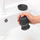 Щетка для мытья посуды с дозатором Brabantia Dish Washing + Organising серая (302626) - изображение 5