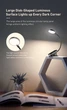 Настольная лампа Baseus Clip LED гибкая сенсорная лампа для чтения для спальни, USB-акумуляторный светильник фонарик (DGRAD-0G) - изображение 7