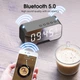Портативная беспроводная Bluetooth колонка G-50 5W електронные настольные часы с аккумулятором будильник термометр зеркальная (684409397919) - изображение 3