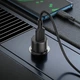 Автомобільний зарядний пристрій BOROFONE BZ19A Wisdom single port QC3.0 car charger set(Type-C) 18W Black (BZ19ACB) - изображение 3