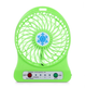 Вентилятор настольный аккумуляторный 18650 USB диаметр 10см Portable Fan Mini зеленый - изображение 1