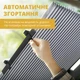 Сонцезахисна розсувна шторка жалюзі «гармошка» на лобове та заднє скло автомобіля на 4 присосках 65х130 см UKC CARGUARD сріблястий - зображення 6