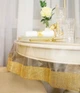 Скатертина силіконова з камінням, TRUE-STORE, колір Золото, круг 150 діаметр (СК-З-150д) - зображення 3