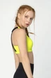 Жіночий спортивний топ Designed for Fitness Basic Lemon M жовтий/чорний - зображення 2