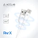 Кабель ACCLAB PwrX 30W USB-A to Type-C 1.2 м White (1283126559532) - изображение 3