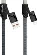 Кабель 4 в 1 Proda Azeada Armor PD-B96th Lightning 100W, Type-c USB to Type-C lightning 1.5 м Black (PD-B96th-BK) - зображення 3