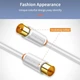 Кабель Cabletime Телевизионный, 3 м, Male to Female, 75OH м White (CF33N) - изображение 3