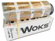 Нагревательный мат теплый пол Woks (Україна) 160&nbsp;Вт/м² 1,5 м²+механический черный термостат - изображение 2