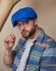 Кепка Восьмиклинка "Васильки", хулиганка, Острые козырьки льон р. 58 - изображение 4