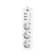 Фільтр на 3 гнізда PREMIUM LP-X3 USB 4 м White (2200Вт) (19526) - зображення 2