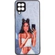 TPU+PC чохол Prisma Ladies для Samsung Galaxy M53 5G Black in White - зображення 2