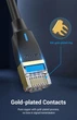 Патч-корд RJ45-RJ45 Vention LAN CAT8 SFTP 40Gbps 2000MHz Copper PVC Round Slim 3m Black (IKIBI) - изображение 5