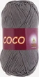 Пряжа Vita Cotton Coco 3899 темно-сірий - изображение 2