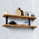 Полкотримач-кутник універсальний Loft HomeDeco Чорний 150x350 мм - зображення 2