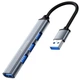 USB-хаб, концентратор / розгалужувач для ноутбука Addap UH-05, на 4 порти USB 3.0 + USB 2.0, Gray - зображення 8