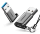 Адаптер Ugreen US276 USB 3.0 to Type-C с карабином Space Grey Серый - изображение 2