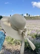 Романтичний капелюх сонцезахисний світло - бежевий з гарним бантом (55-59) - изображение 6