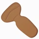 Накладки вкладиші для взуття від натирання п'ят Heel Pad Dark Brown - зображення 2