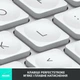 Клавіатура бездротова Logitech MX Keys Mini Wireless Illuminated UA Pale Gray (920-010499) - изображение 5