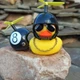 Утка резиновая в шлеме Бешеная утка (Crazy Duck) в черном шлеме бильярдный шар 8 с пропеллером и габаритом (799846617) Желтая - изображение 3