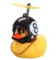 Утка резиновая в шлеме Бешеная утка (Crazy Duck) в черном шлеме бильярдный шар 8 с пропеллером и габаритом (799846617) Желтая - изображение 4