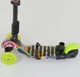 Детский самокат Best Scooter 33650 Божья коровка 5 в 1 родительская ручка корзинка свет колес Салатовый - изображение 4