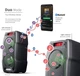 Акустика портативная Sharp PS-929 Черный 180 Вт/Bluetooth/USB/ AUX-вход/с микрофоном - изображение 6