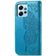 Чехол-книжка с рисунком UniCase Butterfly Pattern для Xiaomi Redmi Note 12 - Blue - изображение 5