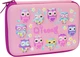 Пенал Cool For School с тиснением 1 отделение Розовый (QT-5626-Pink) - изображение 1