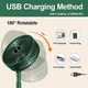 Вентилятор портативний настільний XL-040 1200 mAh Green - зображення 15