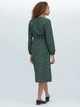 Платье на запах миди женское Uniqlo 655961478 S Зеленое (1159782216) - изображение 3