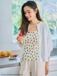 Майка женская с кружевом Uniqlo 147354327 M Желтая (1159782258) - изображение 4
