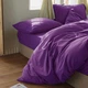 Комплект постельного белья Еней-Плюс Полуторный 145x210 см Luxe-0023 фиолетовый Microfiber (4820001391404) - изображение 2