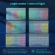 Универсальная беспроводная Bluetooth клавиатура + мышка с RGB подсветкой 25х15см Белая - изображение 6