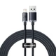 Кабель для быстрой зарядки Baseus Crystal Shine Series Fast Charging Data Cable USB to iP 2.4A 1.2m Кабель для iPhone (CAJY000001) - изображение 2