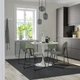 Стіл і 4 стільці IKEA DOCKSTA/MANHULT 103 см білий/сіро-зелений (195.059.34) - зображення 2