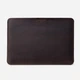 Открытый чехол для MacBook 13 Air/Pro 2016-2022 из кожи Crazy Horse в темно-коричневом цвете - изображение 1