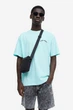 Футболка с принтом H&M Relaxed Fit L голубой 0967955061 - изображение 1